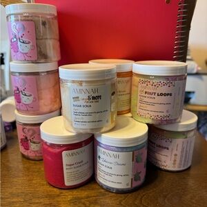 ONE (1) Aminnah Sugar scrubs various scents